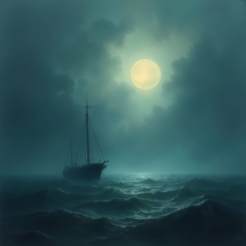 Stormy Seascape at Dawn