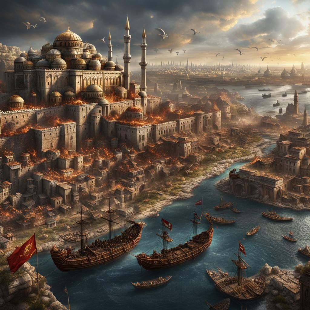 On 05 28 1453 Constantinople and the Byzantine Empire fell to the Ottomans.