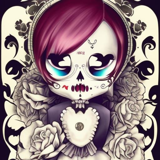 Calavera in Anime Key Visual Style