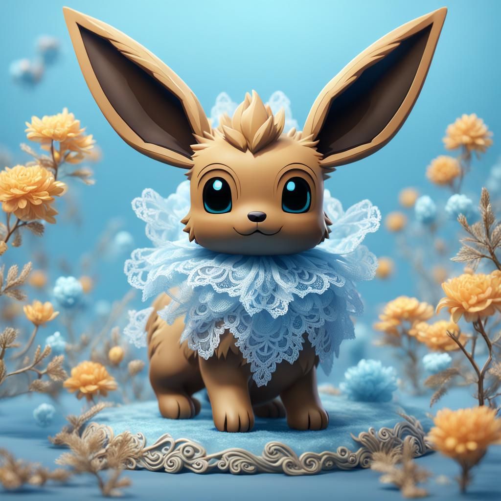 Lace Eevee Detailed Matte Painting