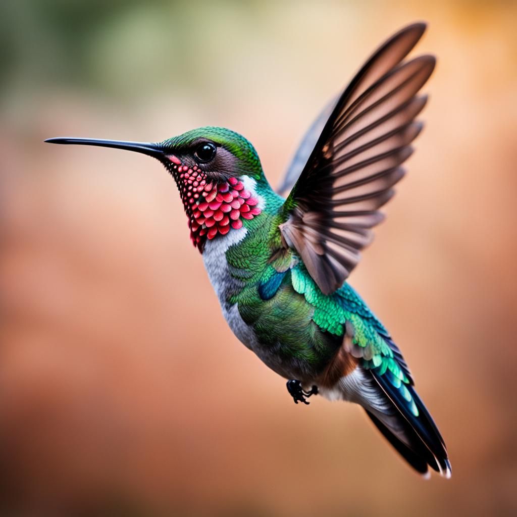 Hummingbird Tattoo in Professional Photography Style