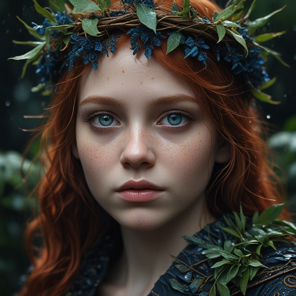 Mystical Child of the Emerald Forest