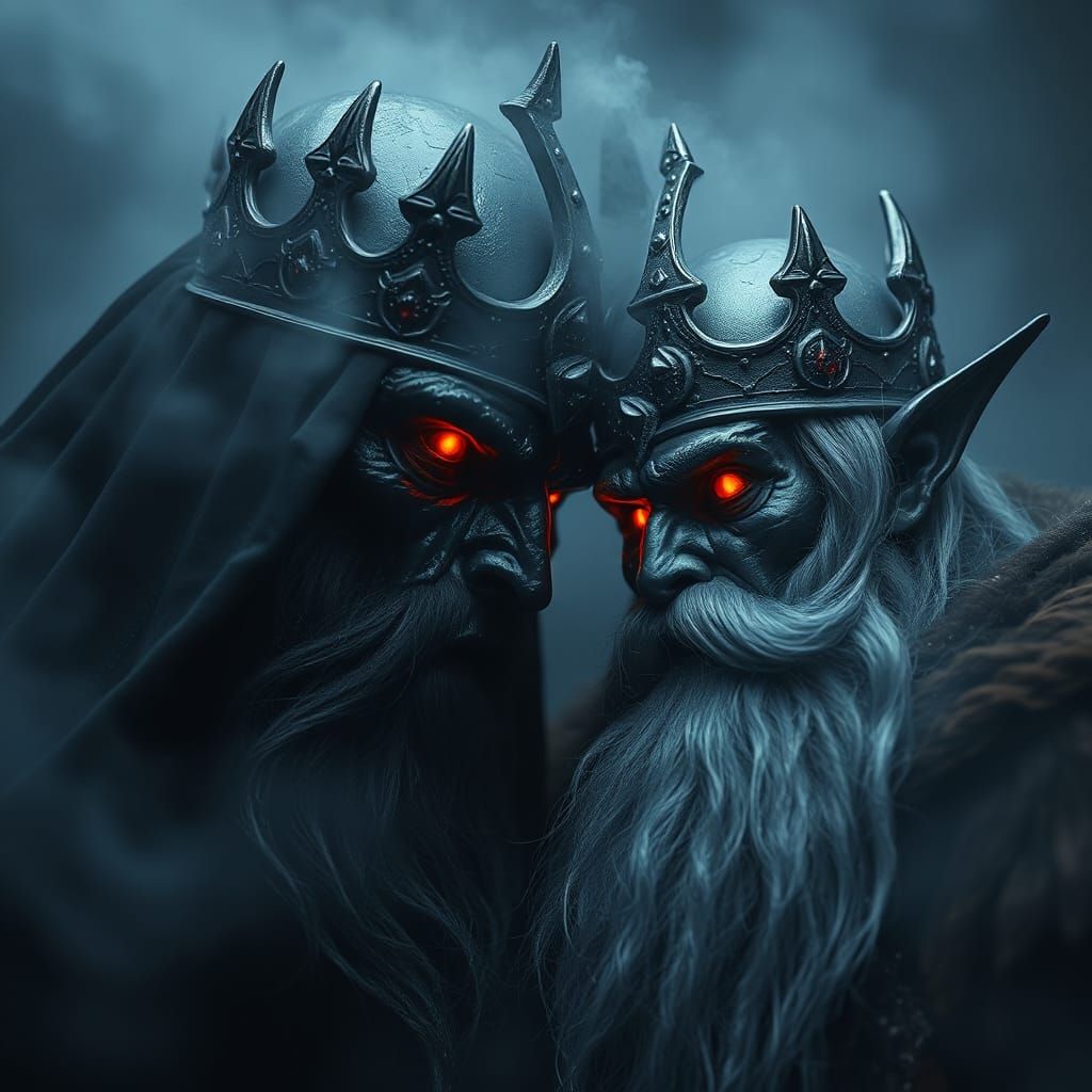 Epic Battle Between Dark Lord and Elf King