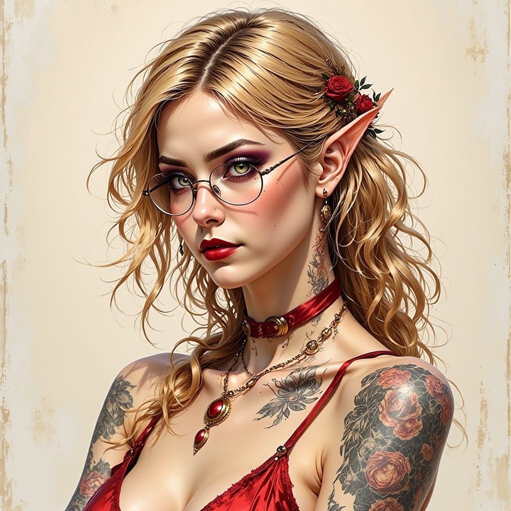 Tattooed Grace: The Elf in Shadows
