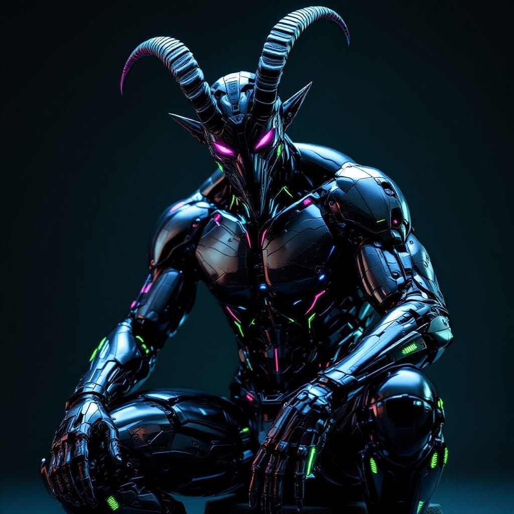 Futuristic Satyr Unites Ancient and Modern