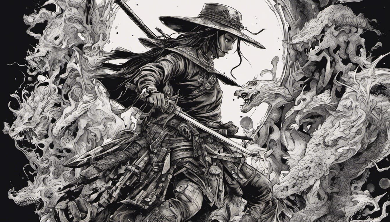 Samurai Cowgirl Dragon Slayer