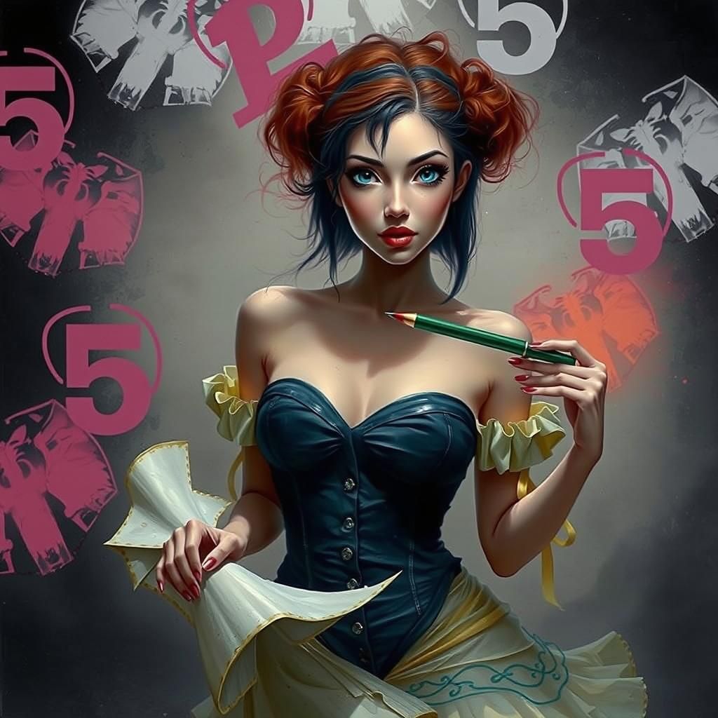 Monochrome Portrait of a Woman in Analog Film Style