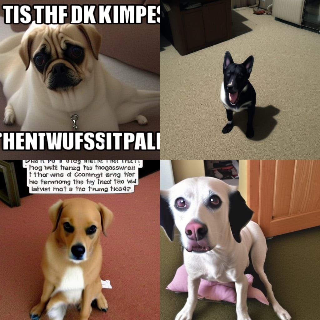 Dog Shaming Meme of Guilty Dog