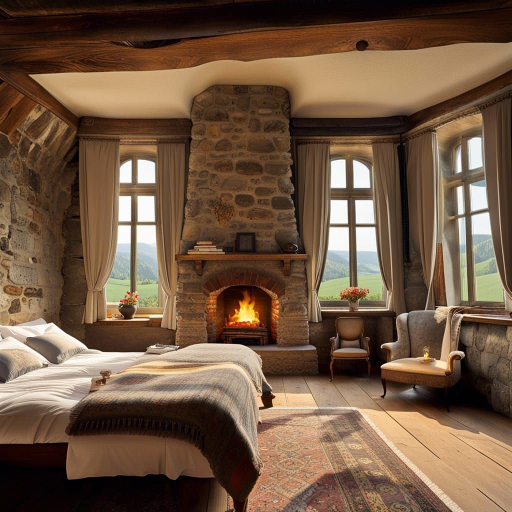 Converted Monastery Bedroom