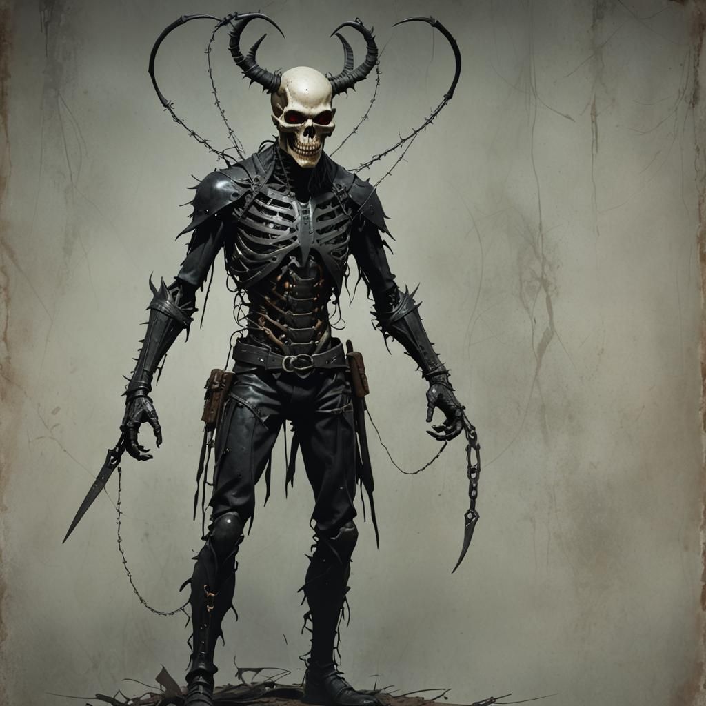 Surreal Demon Reveals Hellish Human Form