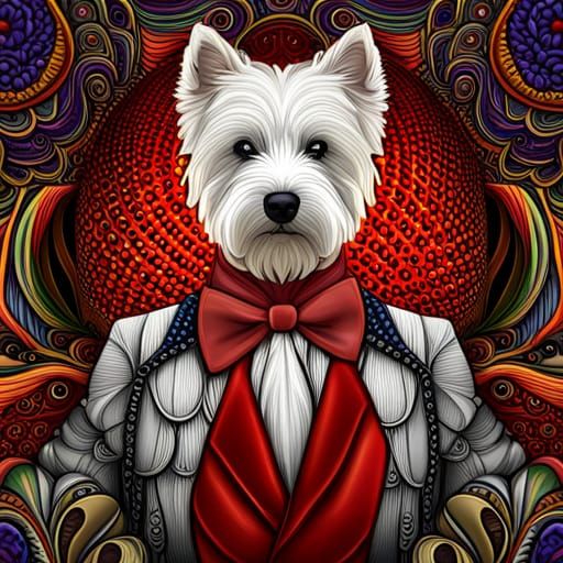 Westies at Cirque du Westie: Abstract Vector Fractal