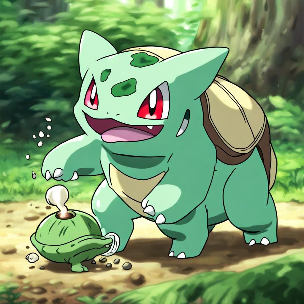 Bulbasaur vs Meowth: Leech Seed Showdown
