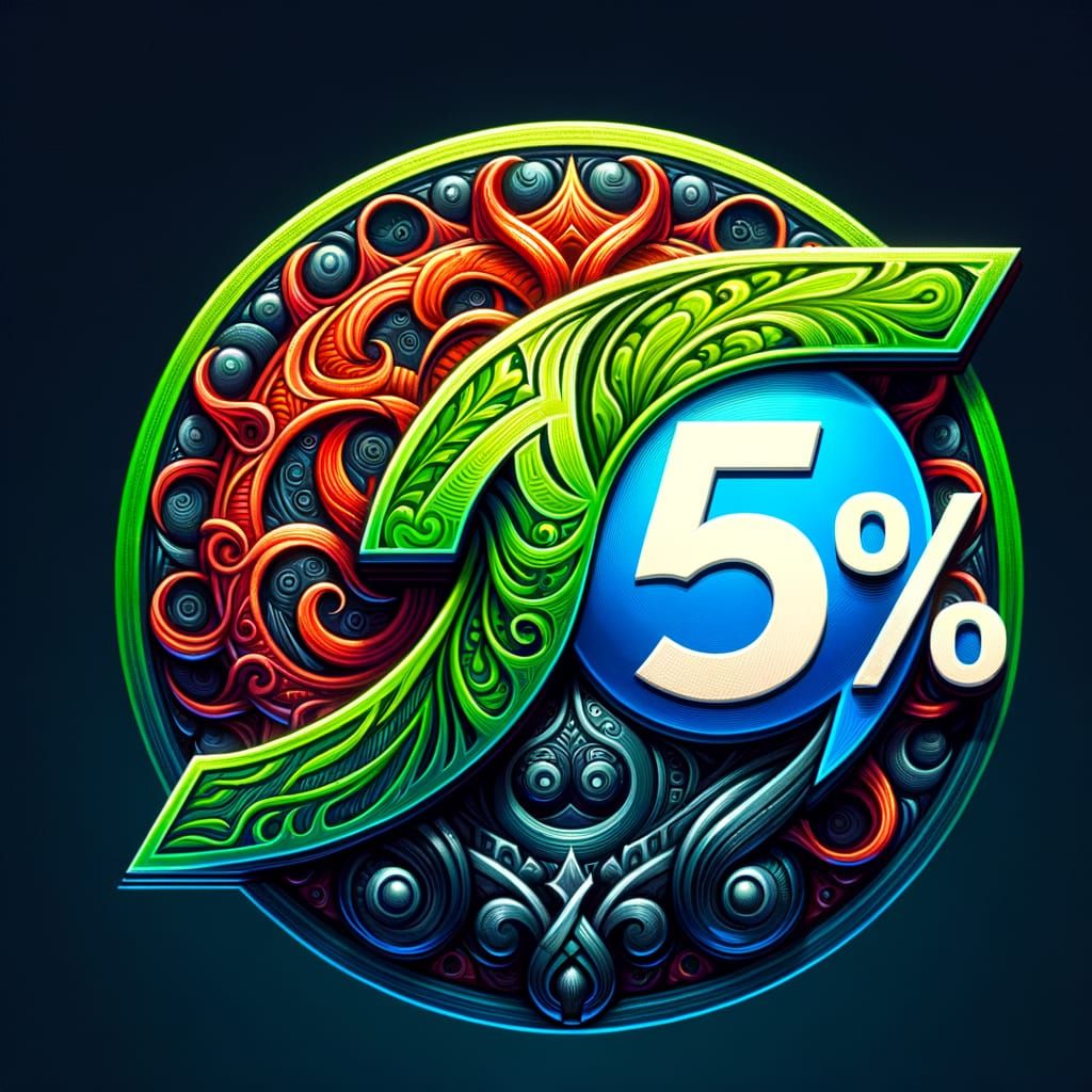 Vibrant 25% Discount Logo for WhatsApp Avatar