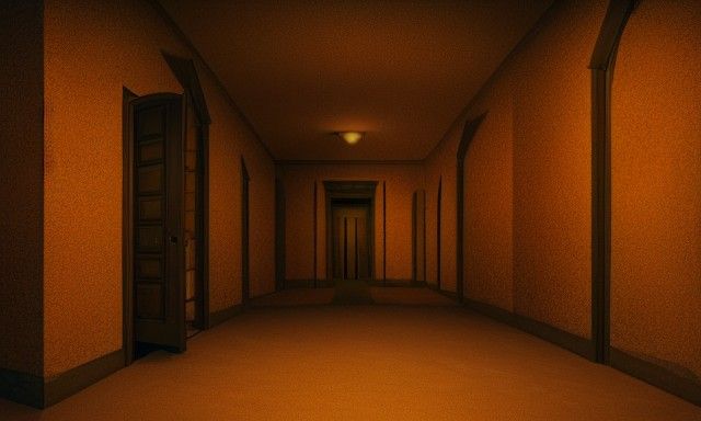 Eerie Backrooms Photoillustration in 8k Resolution