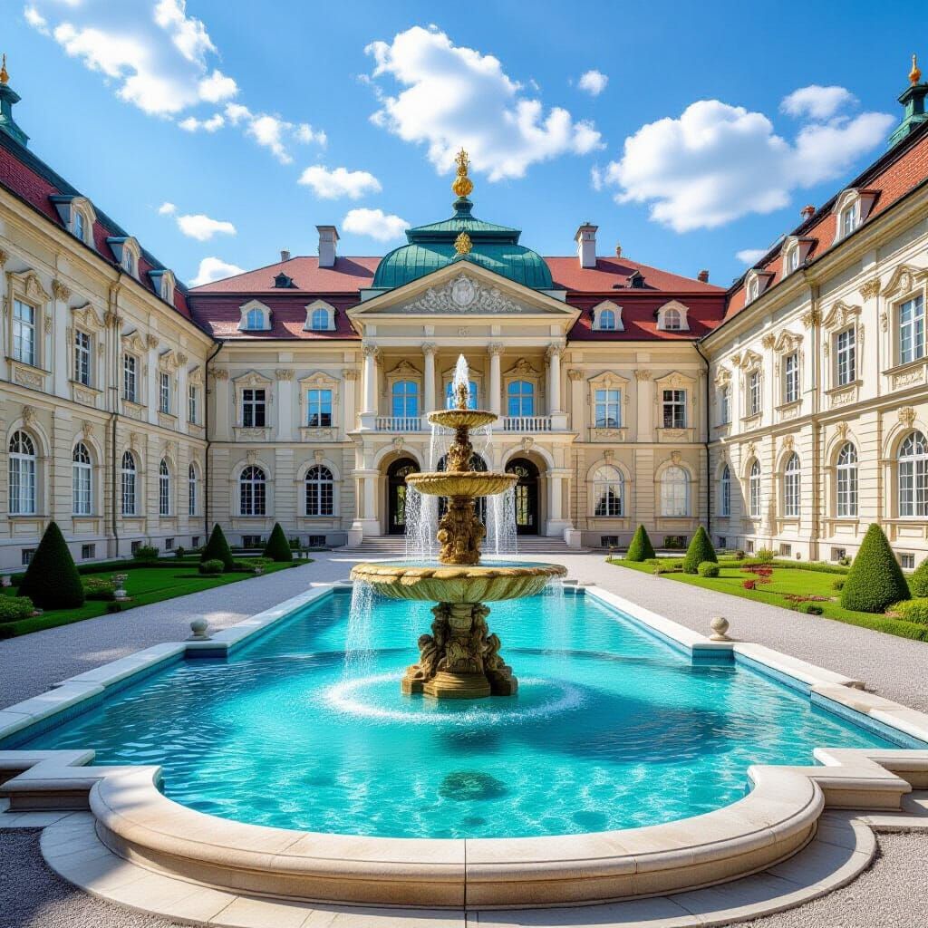 Magnificent Fountain Pool in King's Palace