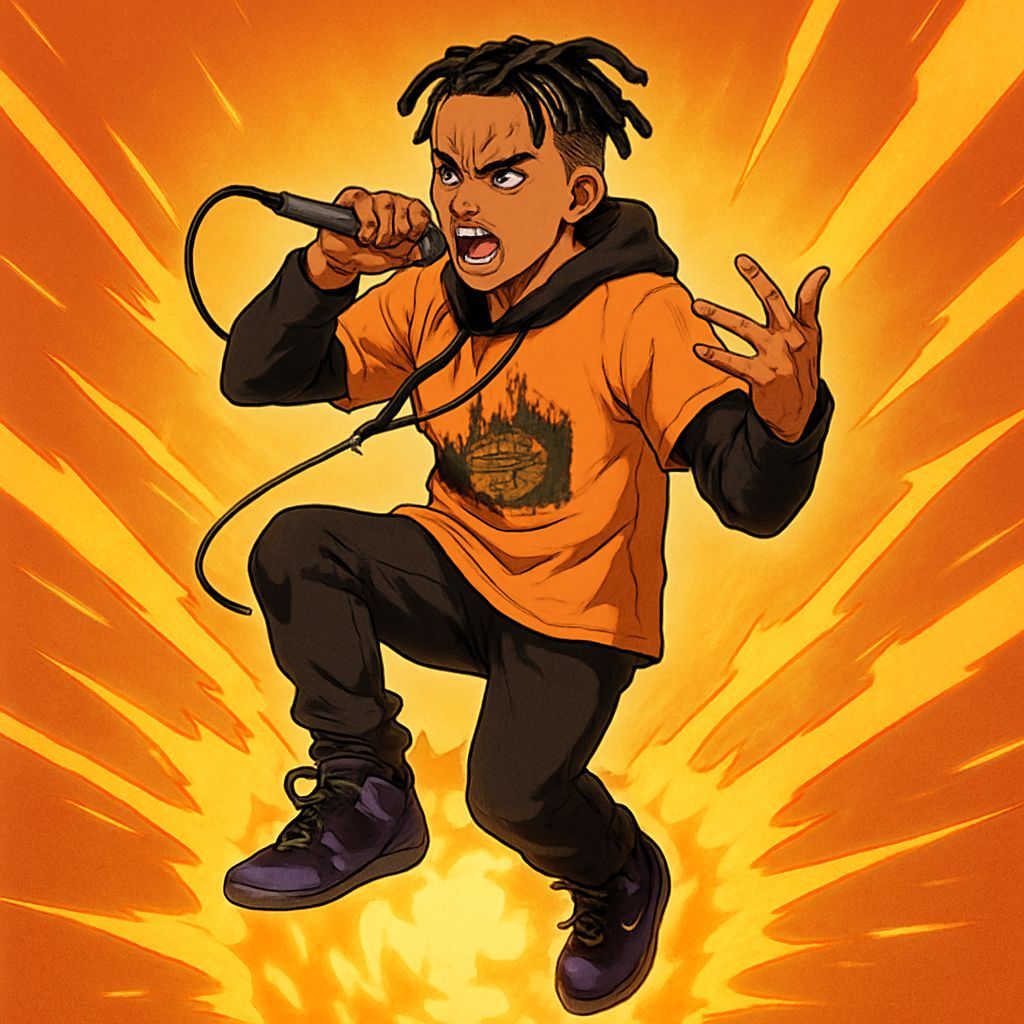 Dragon Ball Warrior Raps on Ki Blast in Epic Boxing Scene