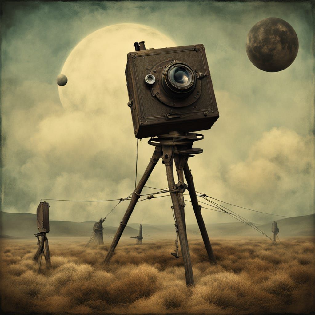 Vintage Camera Reflects Surreal Dreamscapes in Haunting Imag...