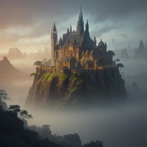 Mystical Isle Concept Art in Unreal Engine 5