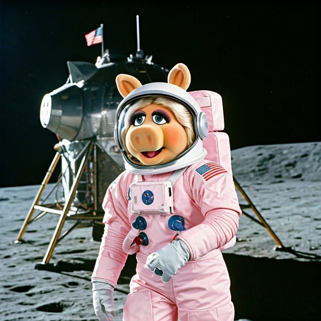 Miss Piggy Makes History in NASA Spacesuit