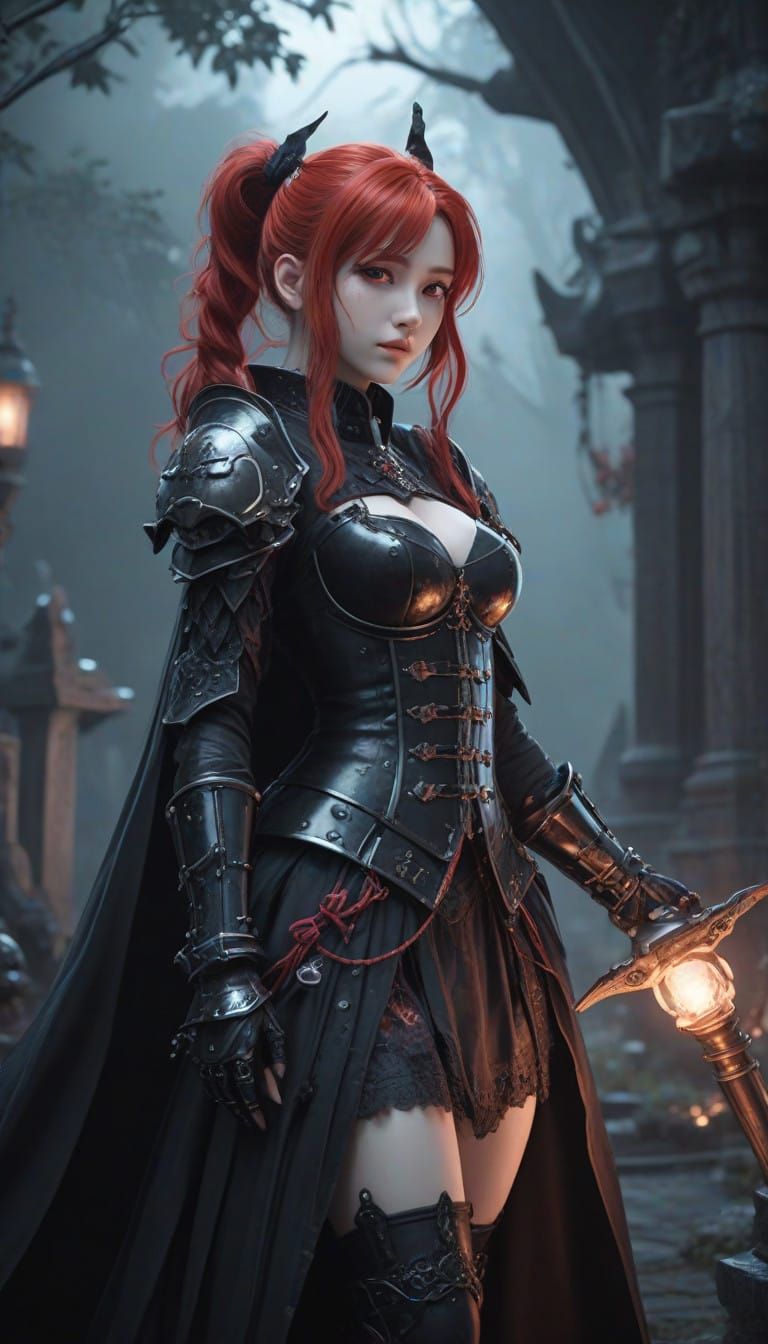 Ethereal Goth Knight in Dark Redemption