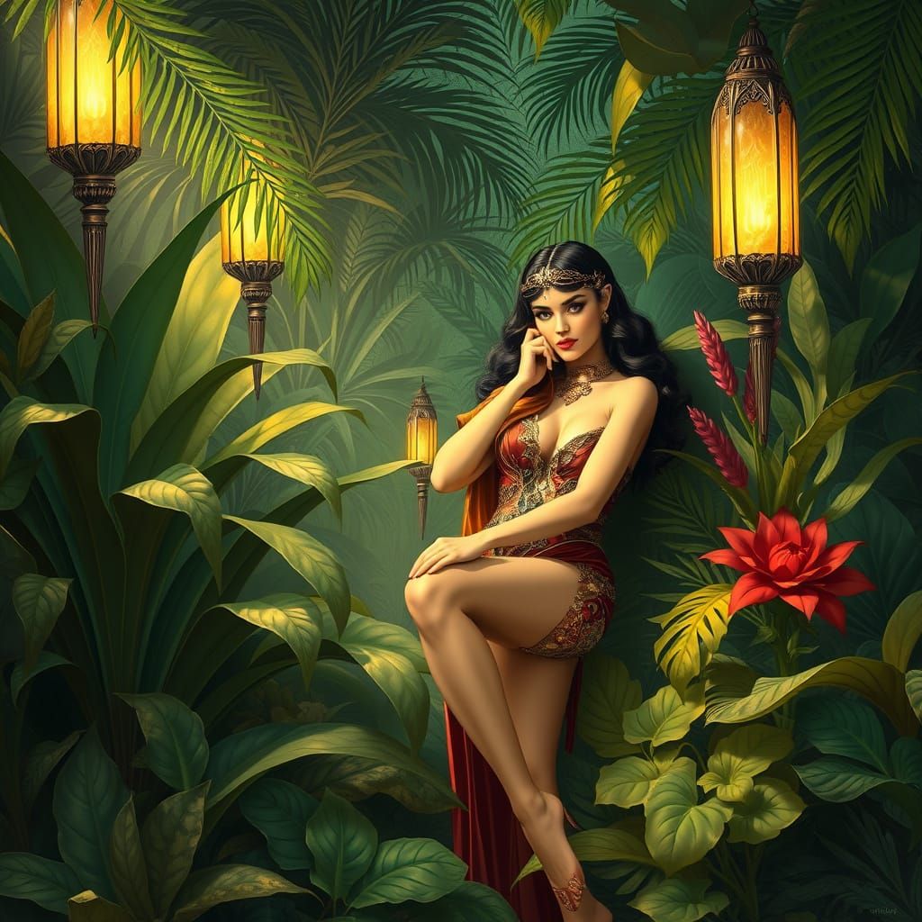 Art Deco Disond Life with Dynamic Lighting