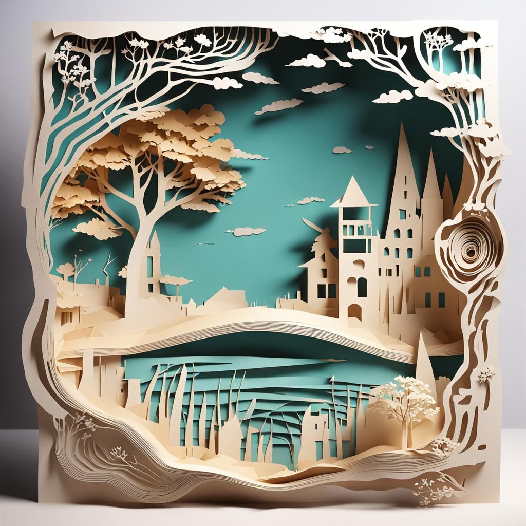 Stylish Papercraft Black Hole: Ultra Realistic Design