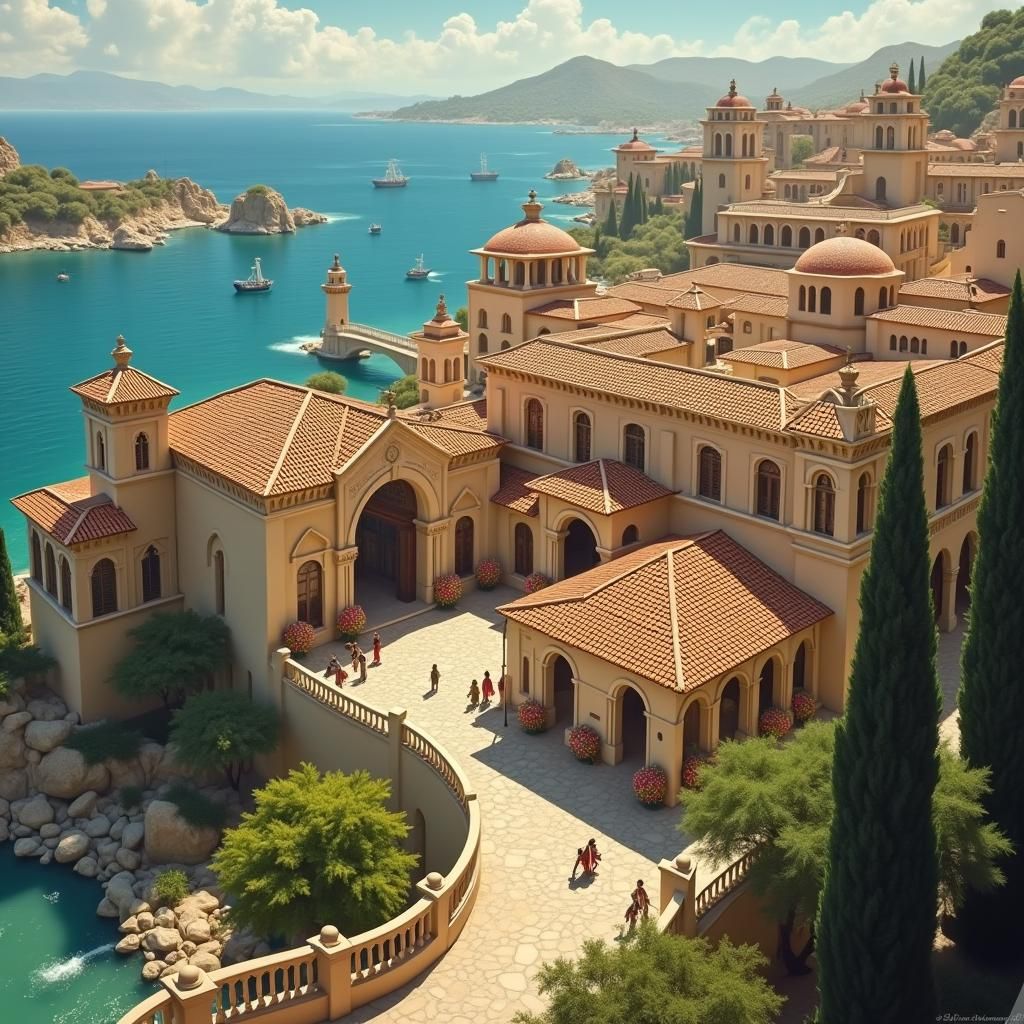 Eldor: A Mediterranean Renaissance Fantasy Cityscape