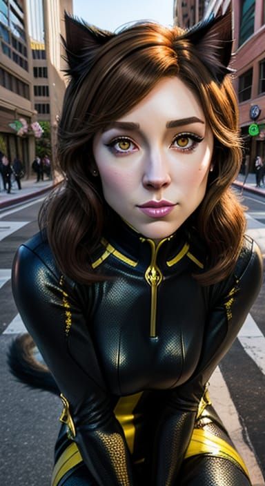 Woman Portrait in Downtown Los Angeles Style