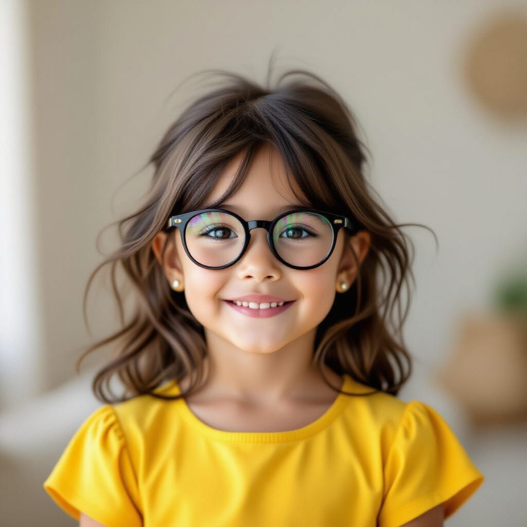Girl in Yellow Dress Portrait