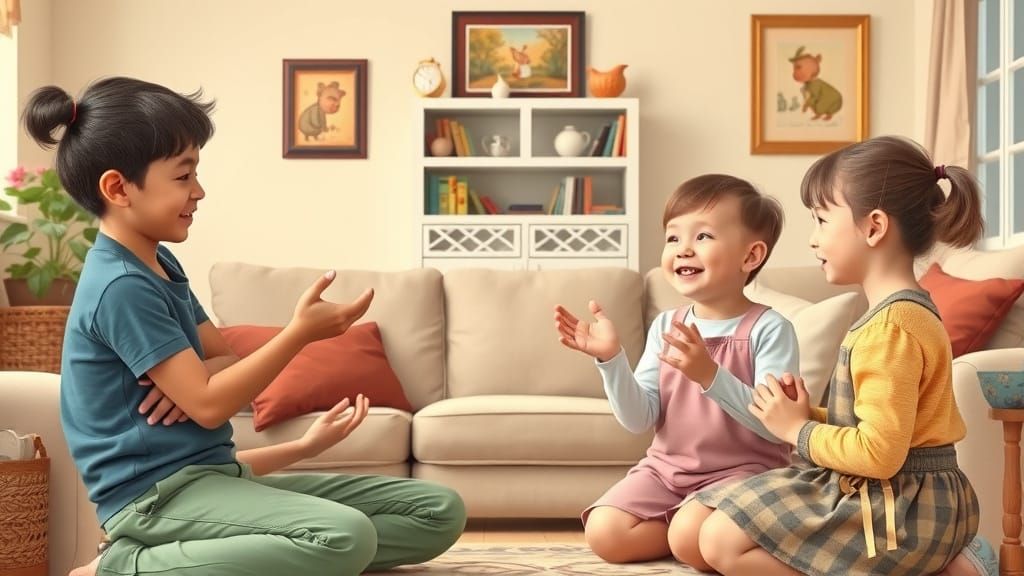 Mother Teaches Conflict Resolution to Two Challenged Childre...