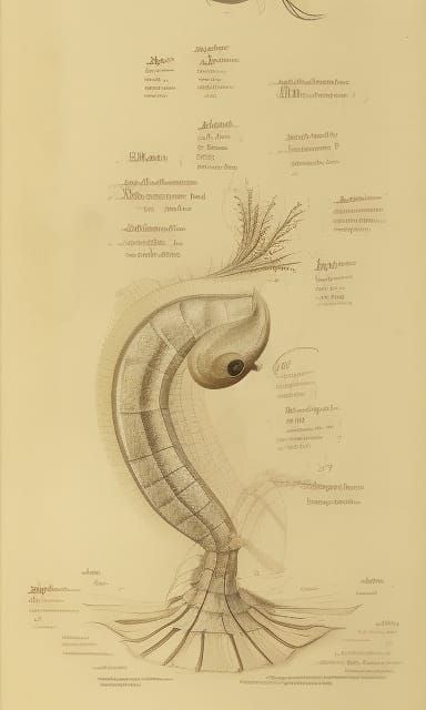 Drawing of fantasy marine creature 1