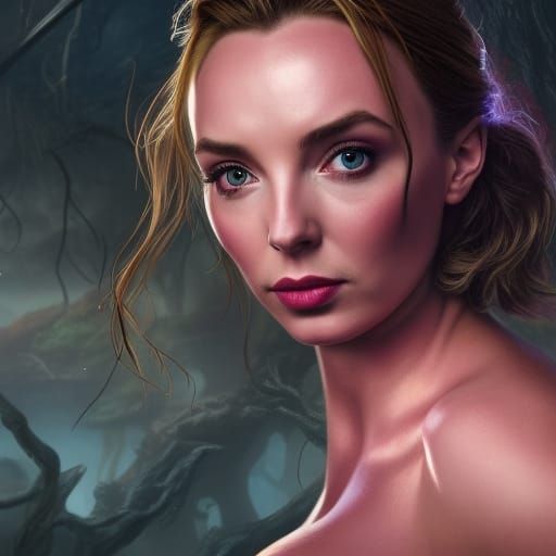 Jodie Comer as Muscular Fantasy Character