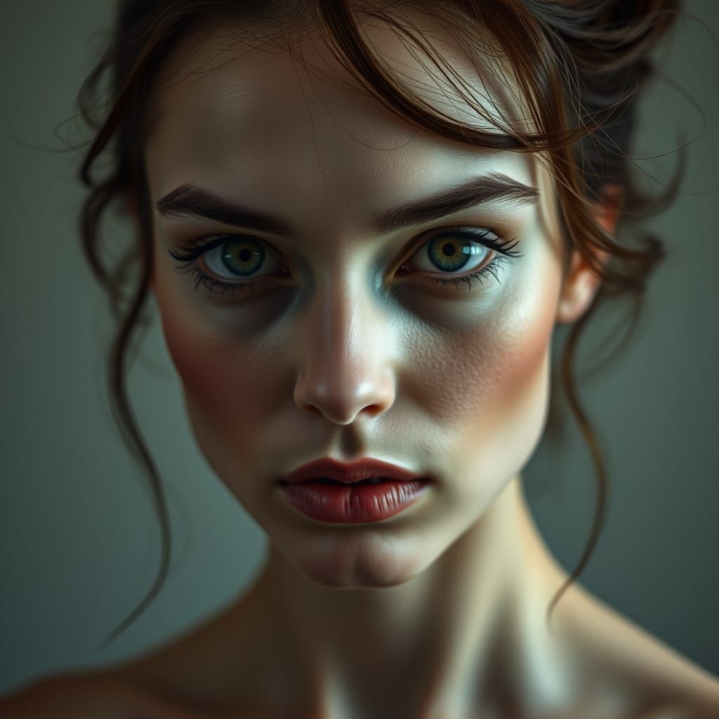 Schizophrenic Persona: A Hyperrealistic, Renaissance-Inspire...