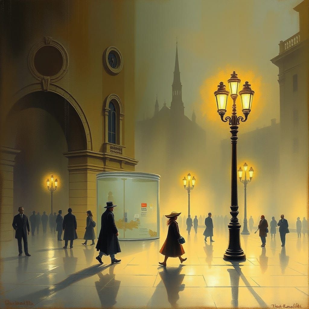 Ballet Dancer in Elegant Posture, Inspired by Impressionism