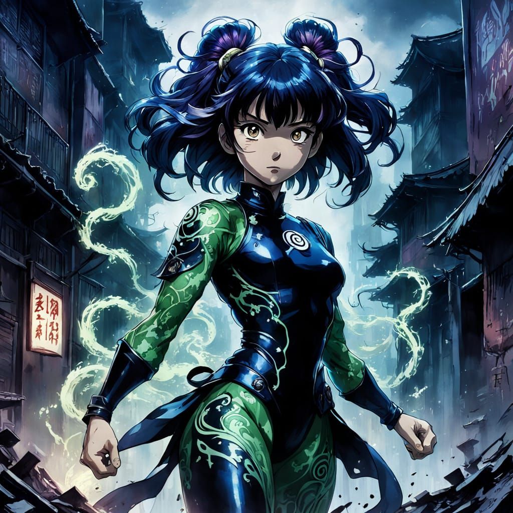 Ethereal Warrior of the Urban Veil