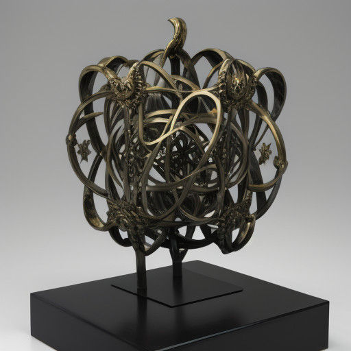 Hyperdimensional Form Unveiled in Sculptural Abstraction