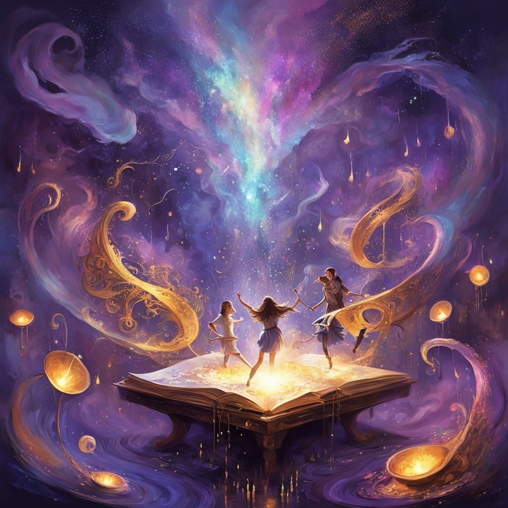 Magical Musicians and Living Art in Fantasy Style