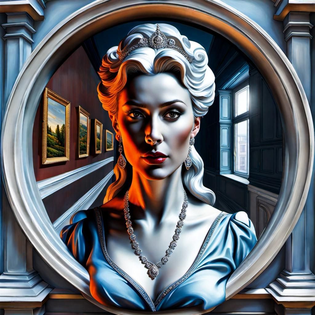 Ethereal Ghost Emerges in 4D Trompe-l'oeil Illusion