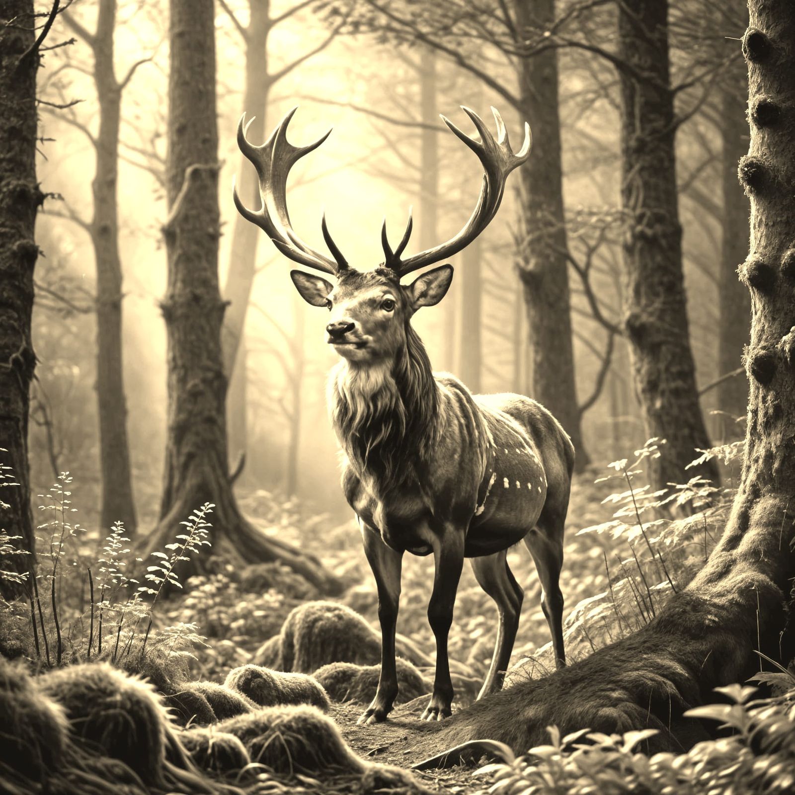 Majestic Stag Ruler of the Enchanted Forest