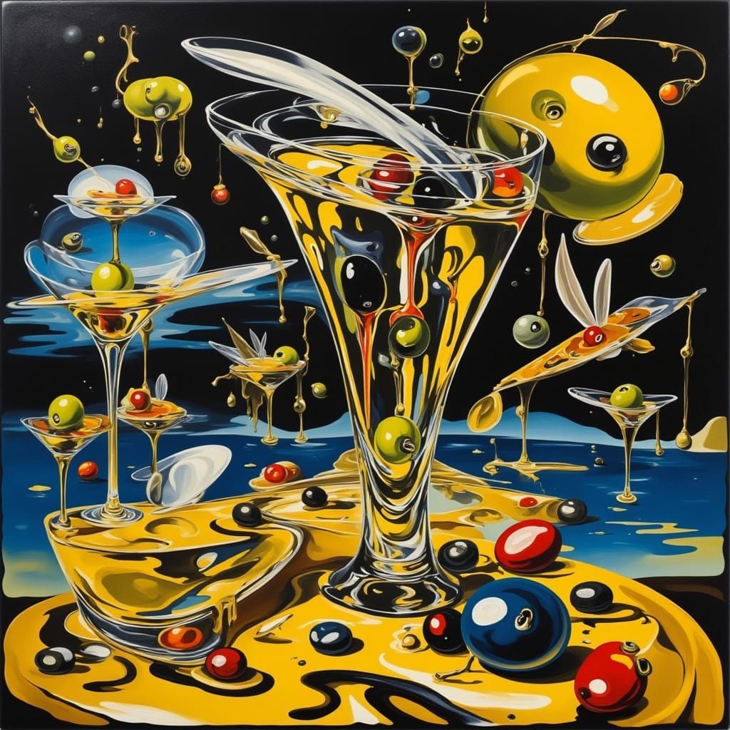 Cosmic Pizza Planet in Vibrant Sci-Fi Style