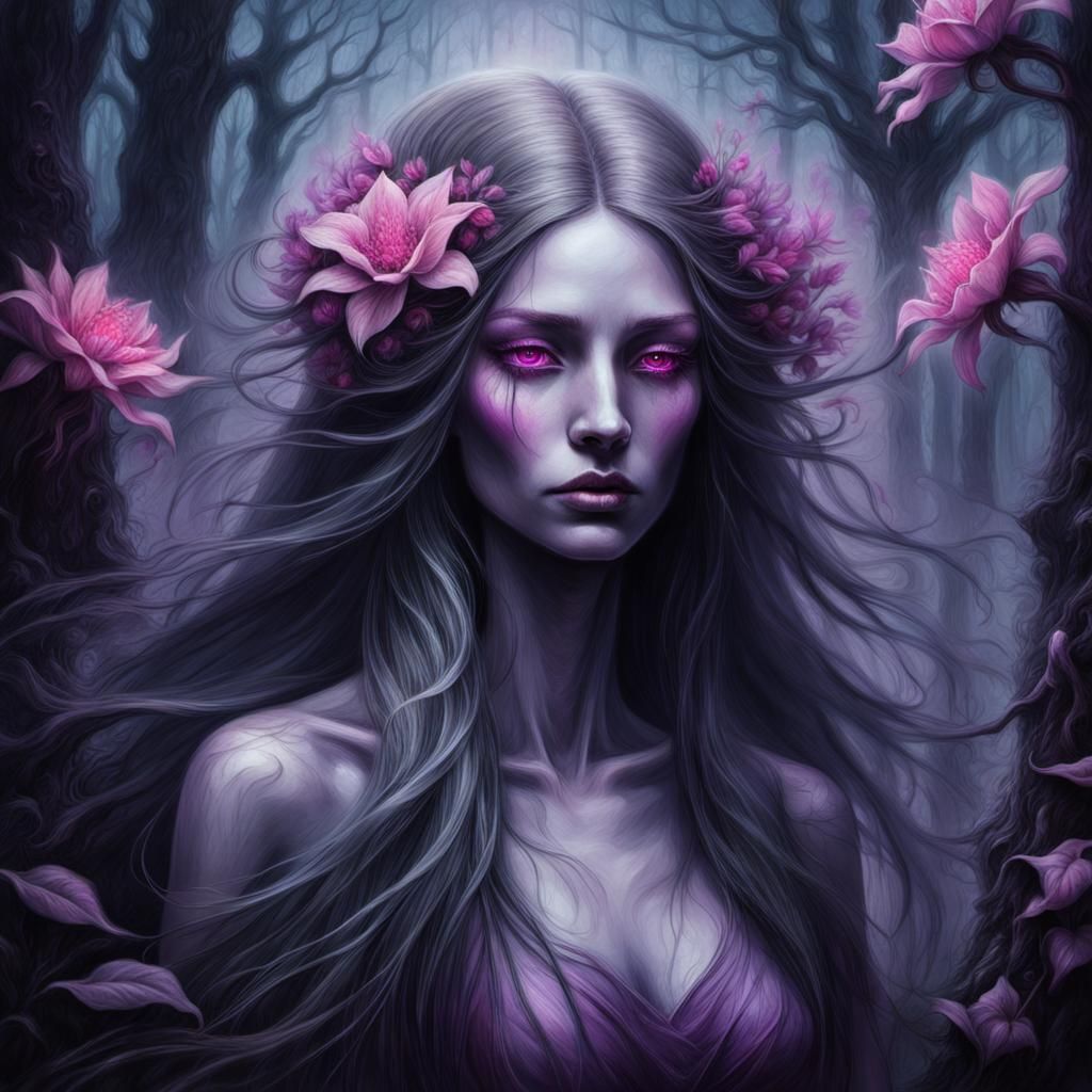 Ethereal Forest Figure in Hyperrealistic Style