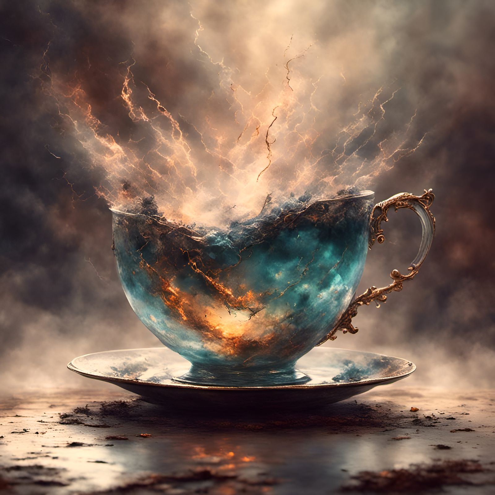 Storm in a Teacup with Inky Halo