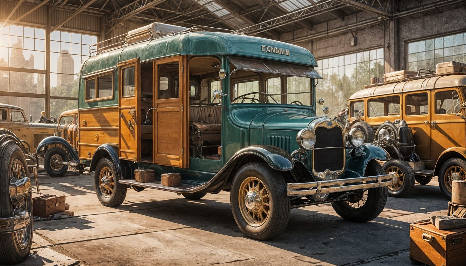 1928 Ford Camper RV Concept Render