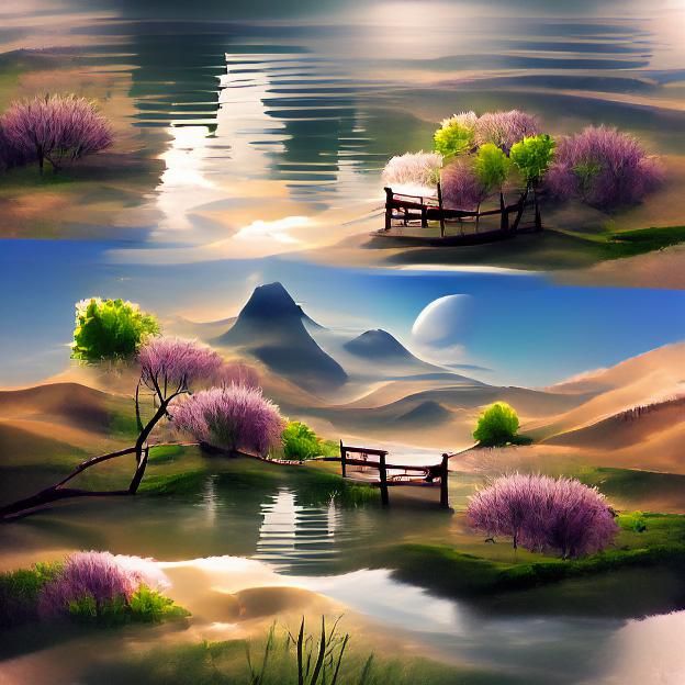 Serene AI-Generated Landscape