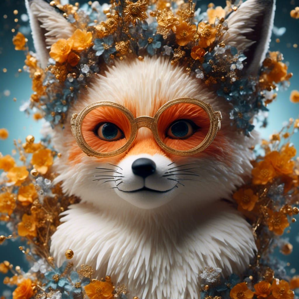 Professional Portrait of a Cute Fox