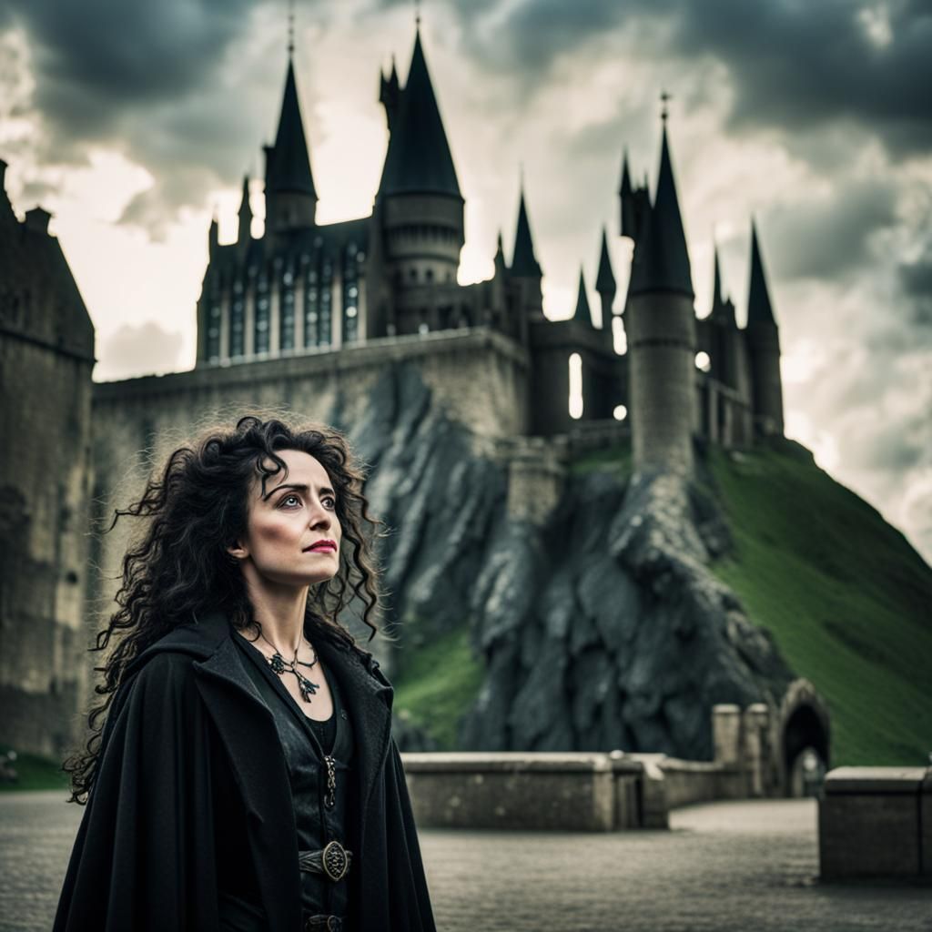 Bellatrix Mourns Hogwarts: Professional Photography