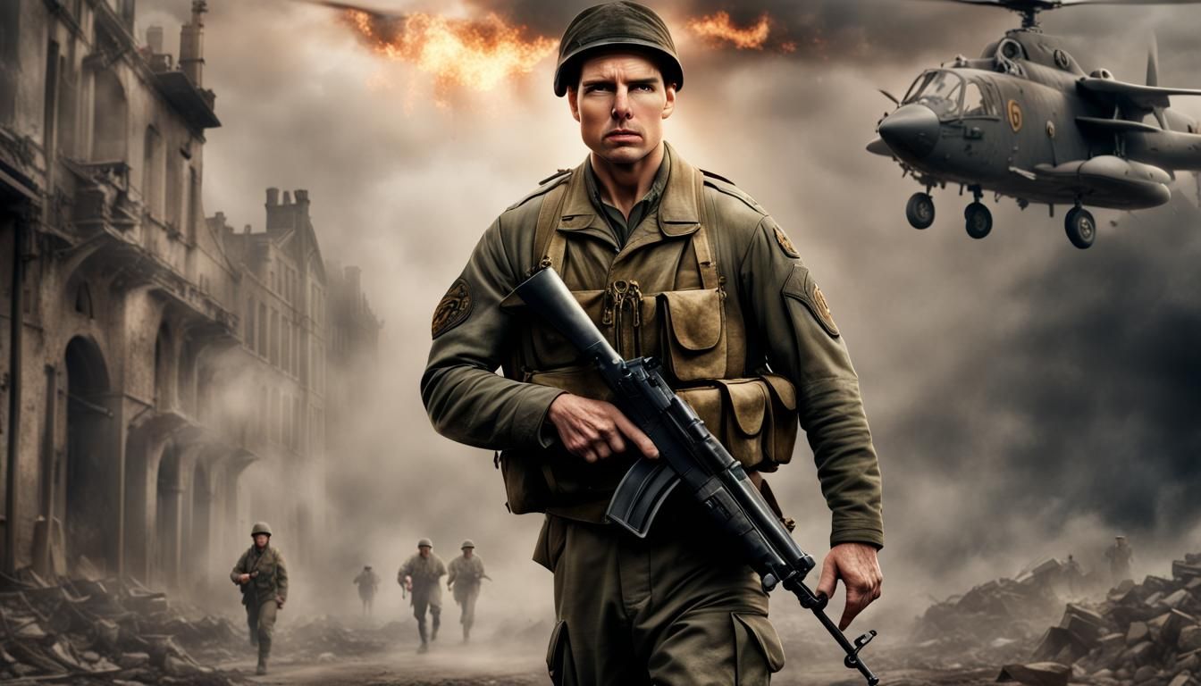 World War 2 Soldier Portrait in Digital Matte Painting