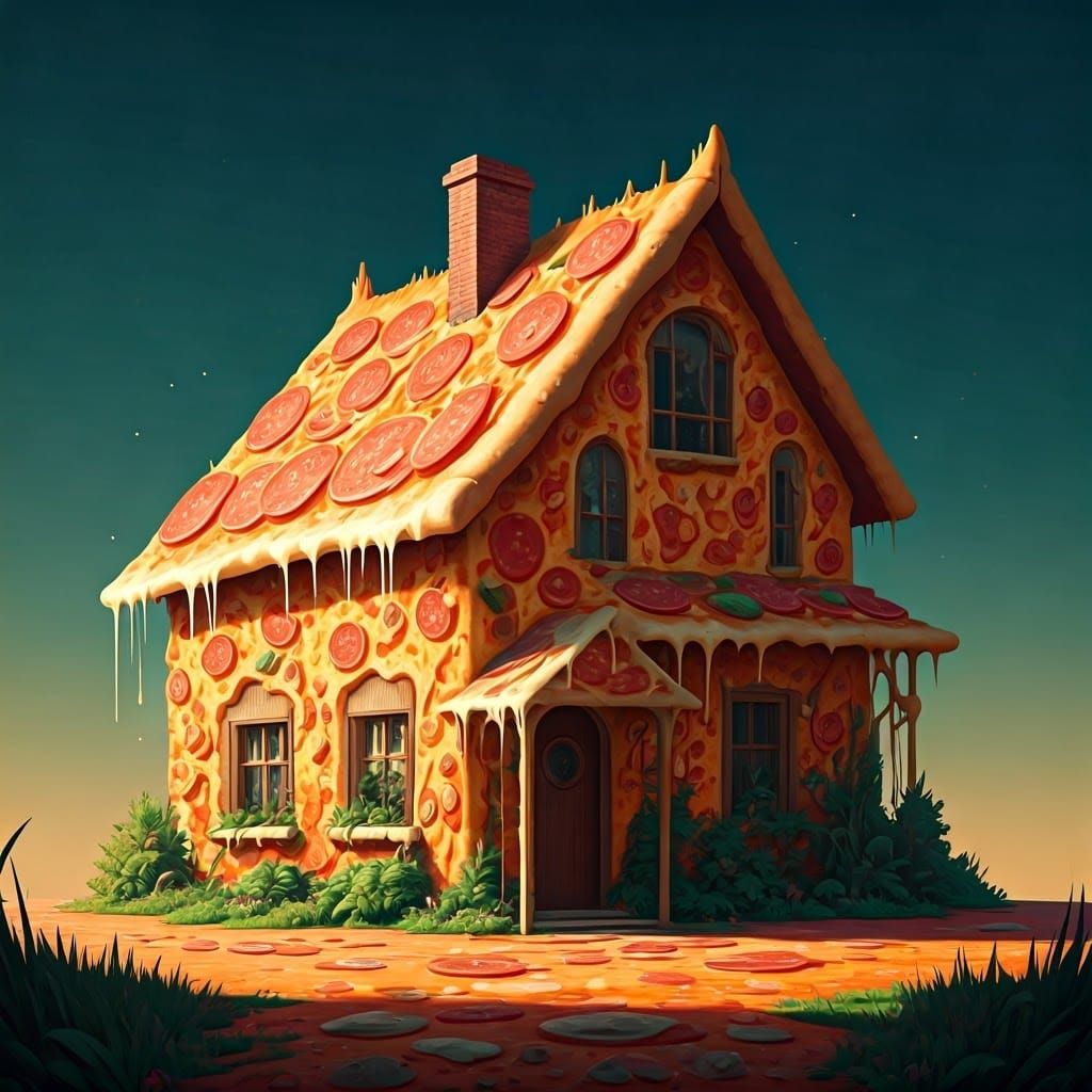 Pizza House in Style of Ash Thorp