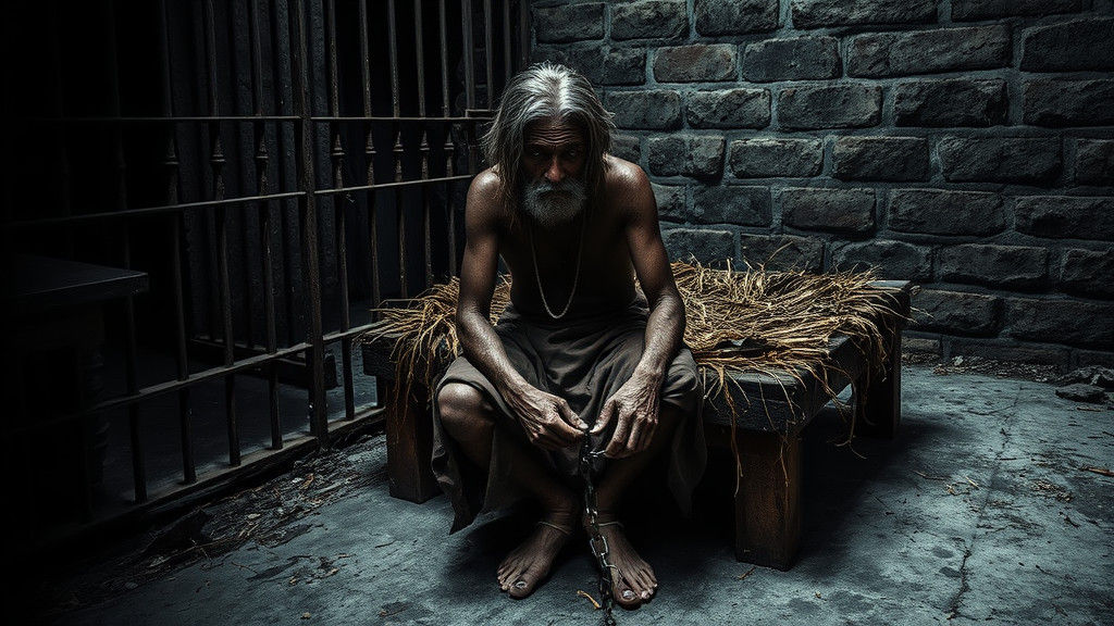 Forgotten Prisoner in Dark Fantasy Prison