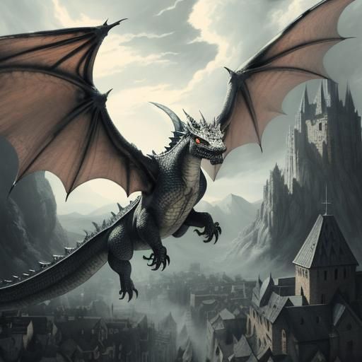 Dragon over Midievale